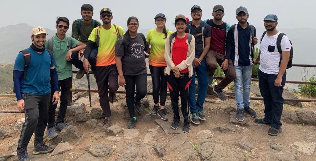 cleaning drive at Sinhgad fort