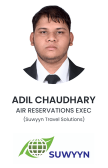 Adil Chaudhary, Air Reservations Exec at Suwyyn Travel Solutions