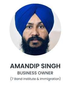 Amandip Singh, Business Owner at 7 Band Institute & Immigration