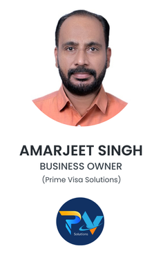 Amarjeet Singh, Business Owner at Prime Visa Solutions