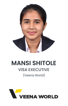 Mansi Shitole, Visa Executive at Veena World