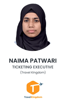 Naima Patwari, Ticketing Executive at Travel Kingdom