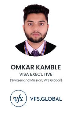 Omkar Kamble, Visa Executive at Switzerland Mission, VFS Global