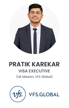 Pratik Karekar, Visa Executive at UK Mission, VFS Global