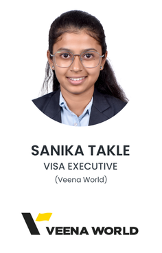 Sanika Takle, Visa Executive at Veena World