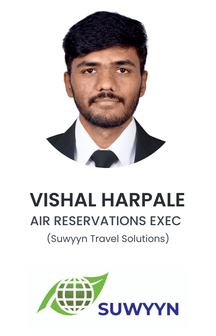 Vishal Harpale, Air Reservations Exec at Suwyyn Travel Solutions